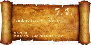 Tankovics Virág névjegykártya